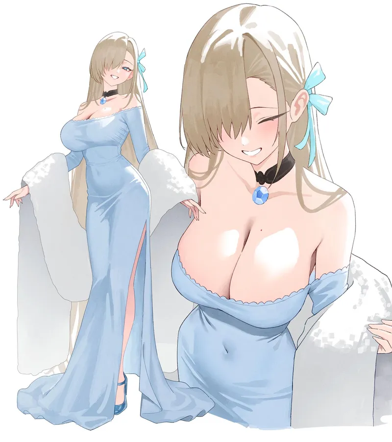 Thumbnail Asuna's Stylish Attire in 'Blue Archive' by Marxsander2016
