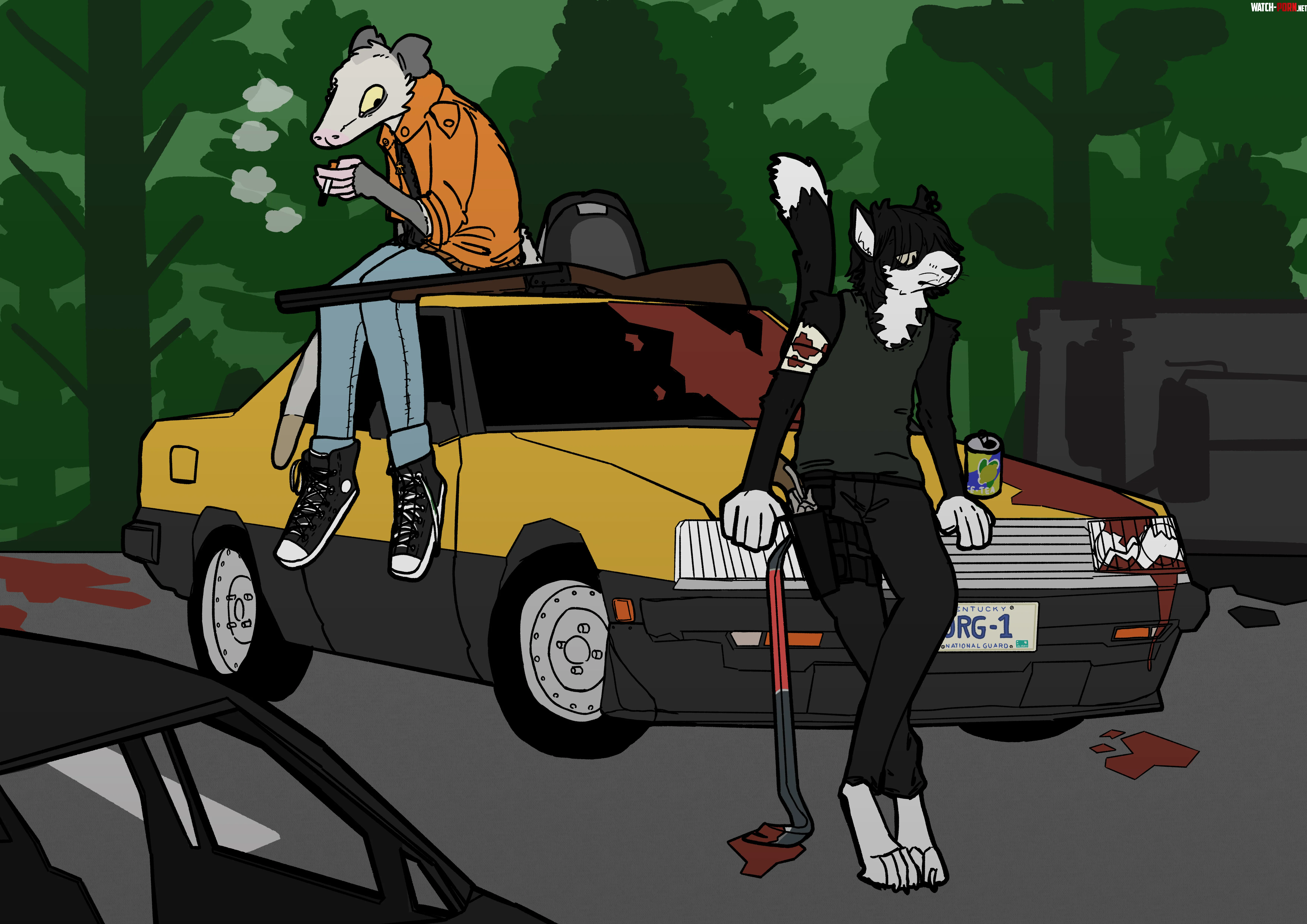 Project Zomboid (art by me!). Mature: Some blood. by Grivies