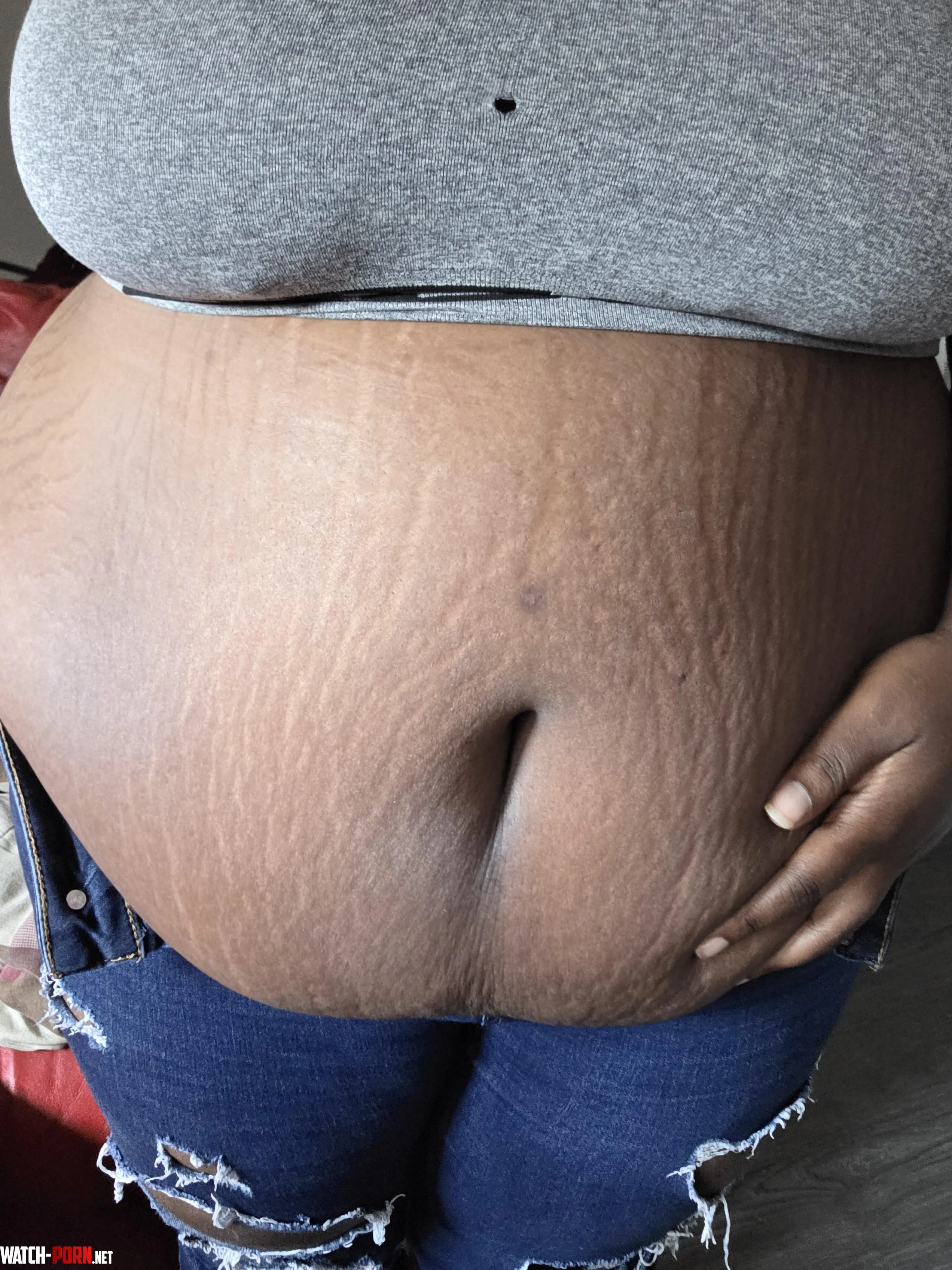 Hmmm.. do I stuff my belly with Popeyes or McDonald's? by BlackHedonisticSSBBW