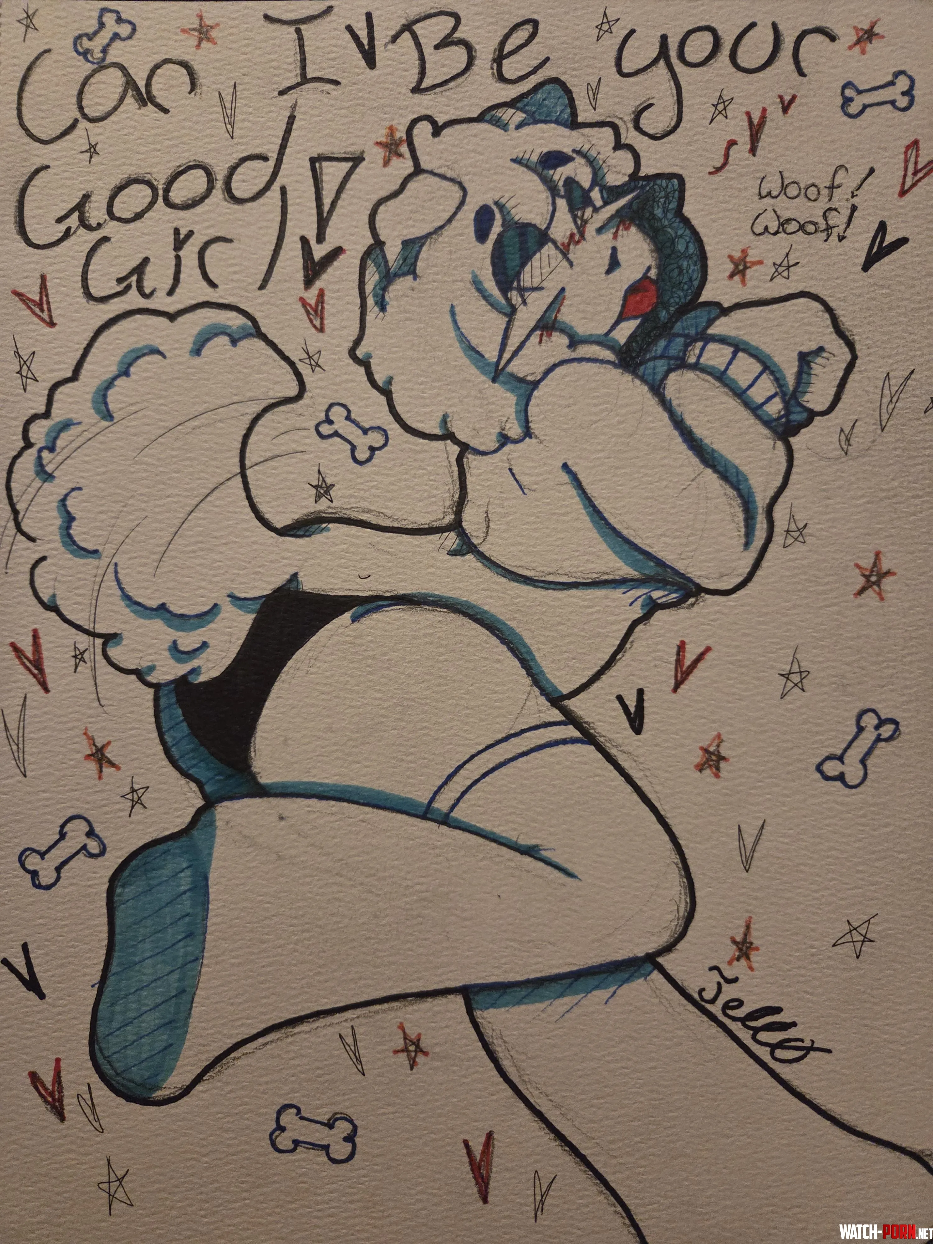 Puppy girly!!!!(I'm the artist) by NixAwoo