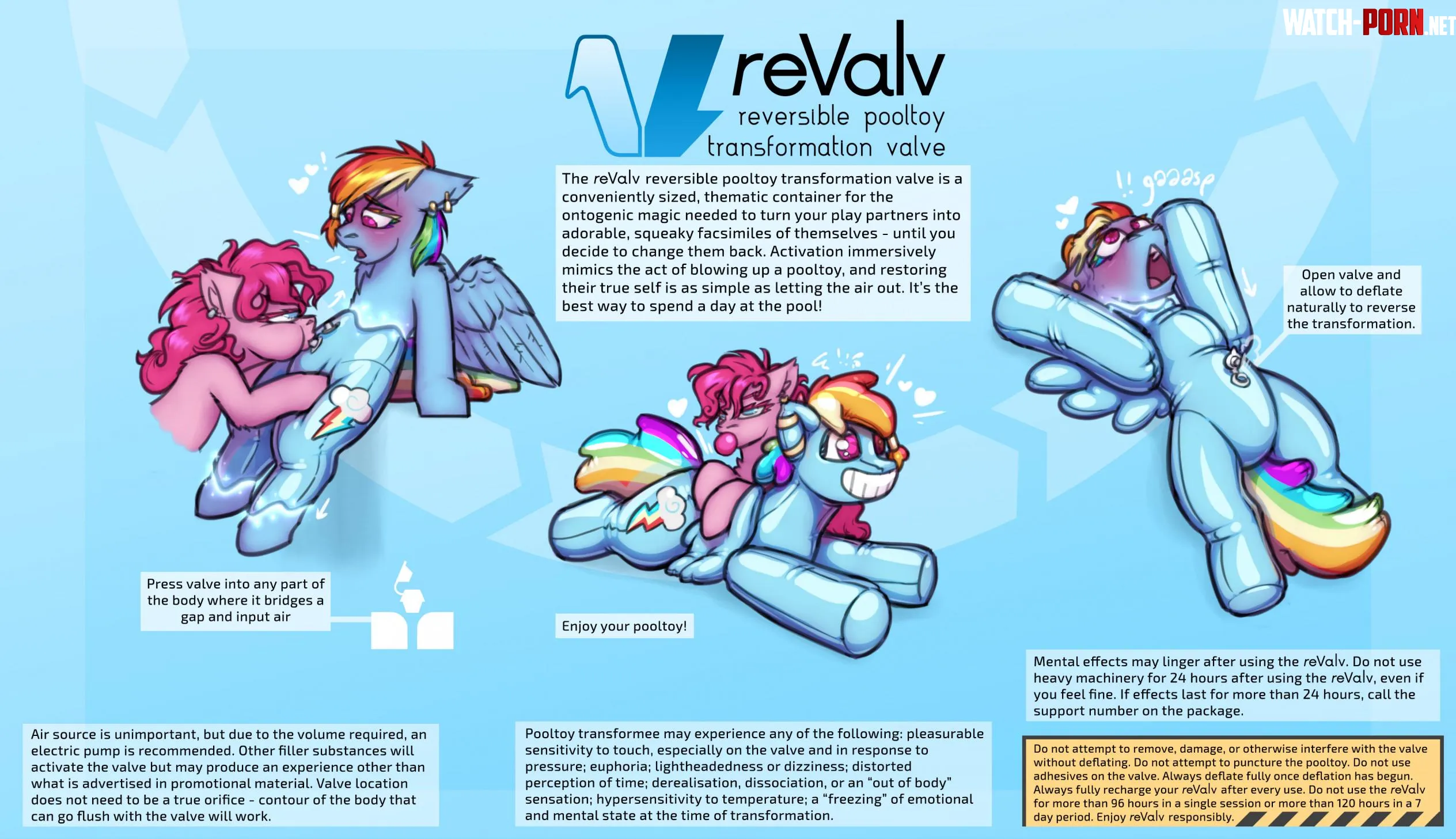 reValv™ Reversible Pooltoy Transformation Valve (kinkyrainbowdash) (pony->pooltoy->pony) by loved_and_held