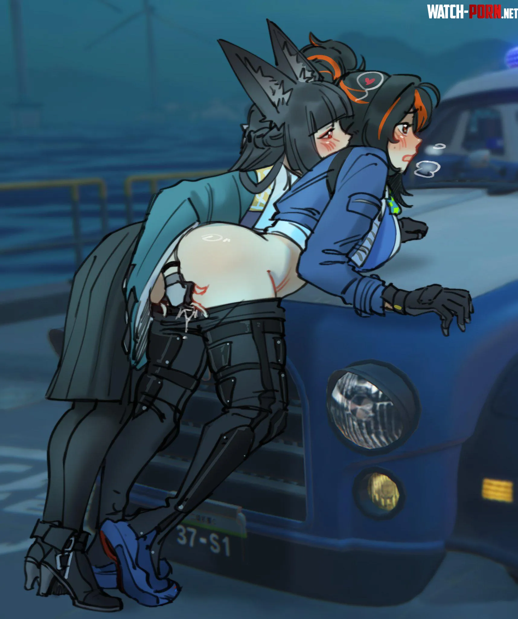 Fingering on the car's hood (sweeter kiwiis) [Zenless Zone Zero] by HentaiDepartment