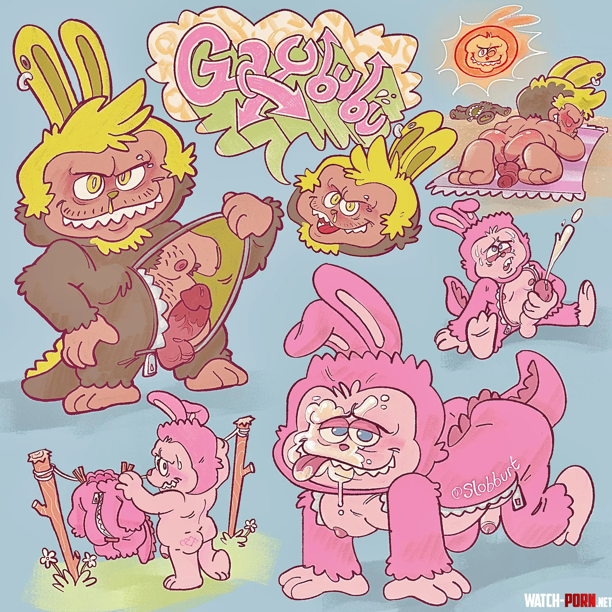 Labubu Boys 💦 (OC) by slobburt