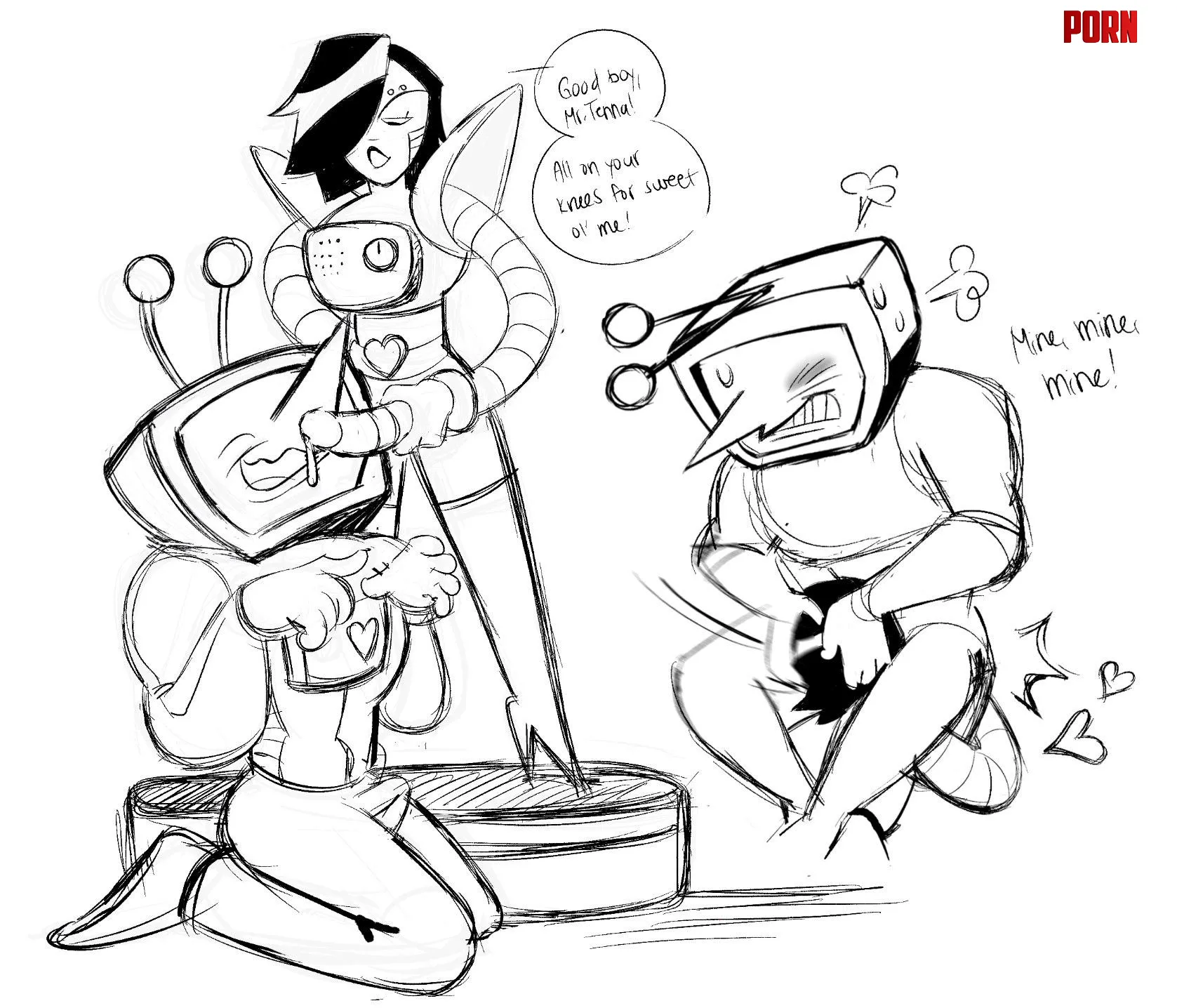 Dom [Mettaton] or dom [Tenna]? @Spontaneous9o by neogavinutdr
