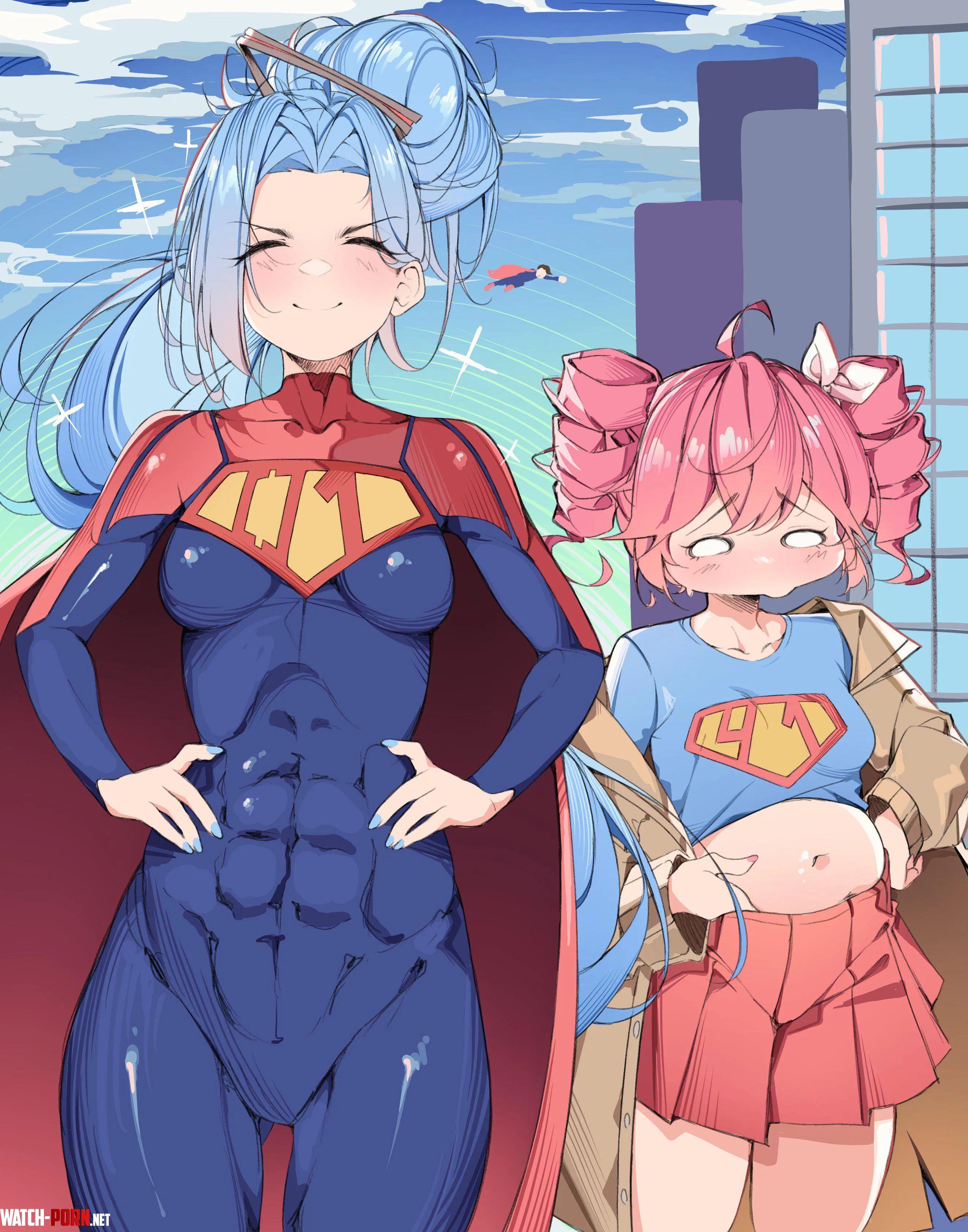 Supergirls Miku and Teto (Marck) [Vocaloid] by A_MASSIVE_PERVERT