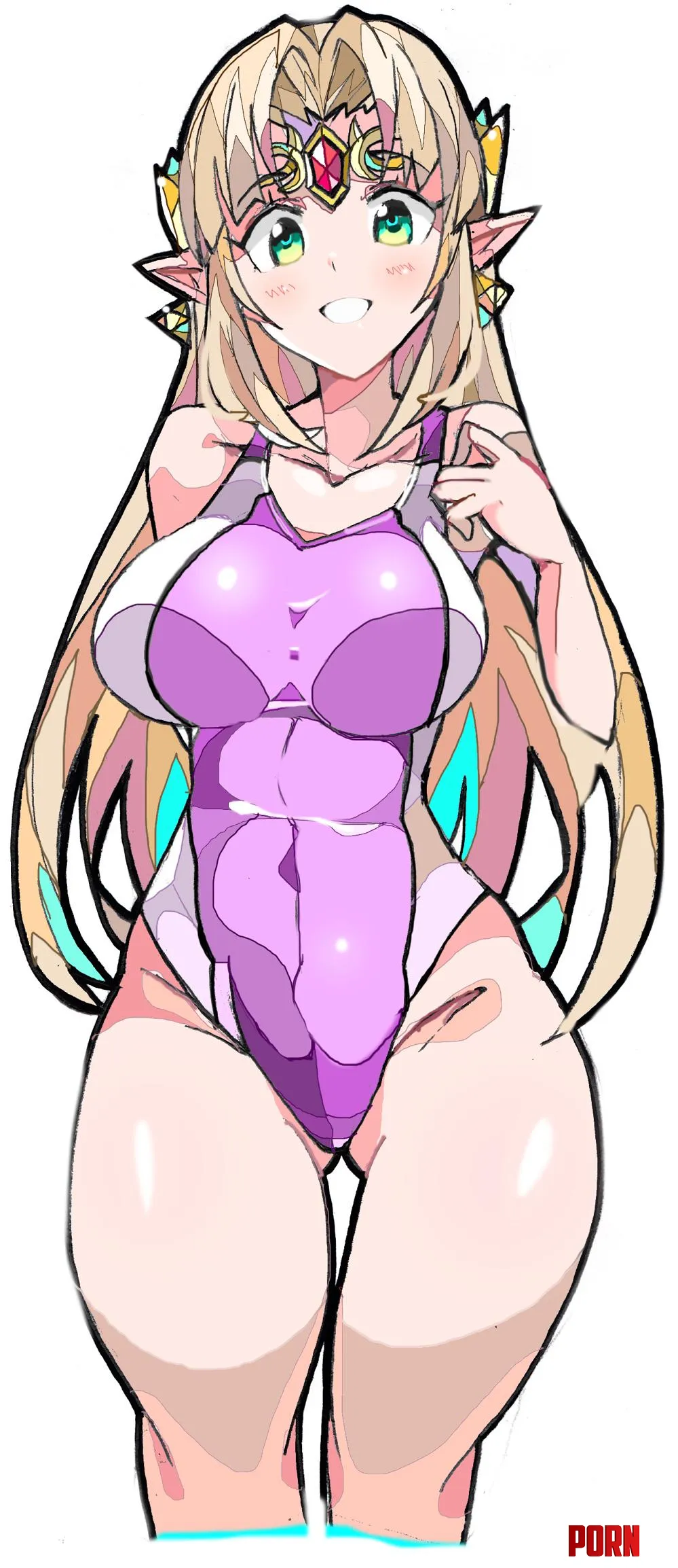 Zelda (Empe0317 on Pixiv) [Super Smash Bros Ultimate] by TheDerpSpoon