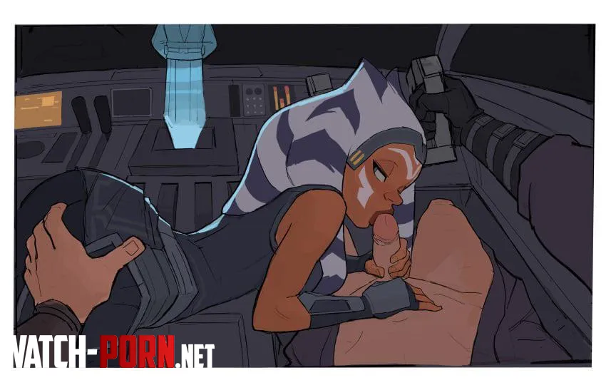 Ahsoka and Anakin between missions (amugea) by EnchantressCalix