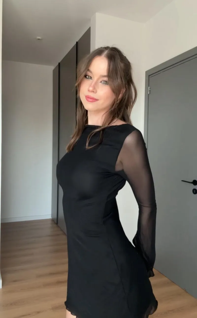 Thumbnail Black Dress Elegance of the Day by Justacutienere | tightdresses