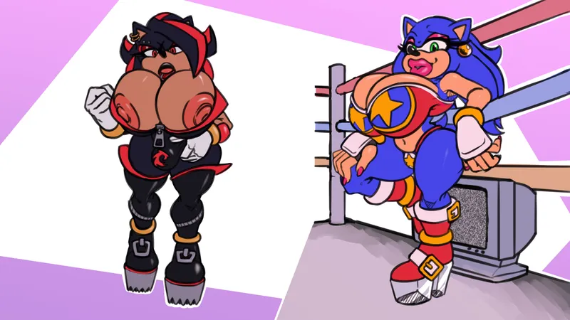 Thumbnail Kyrie Eleison's Wrestling Ho(gs) Art feat. Sonic Characters | SonicPorn