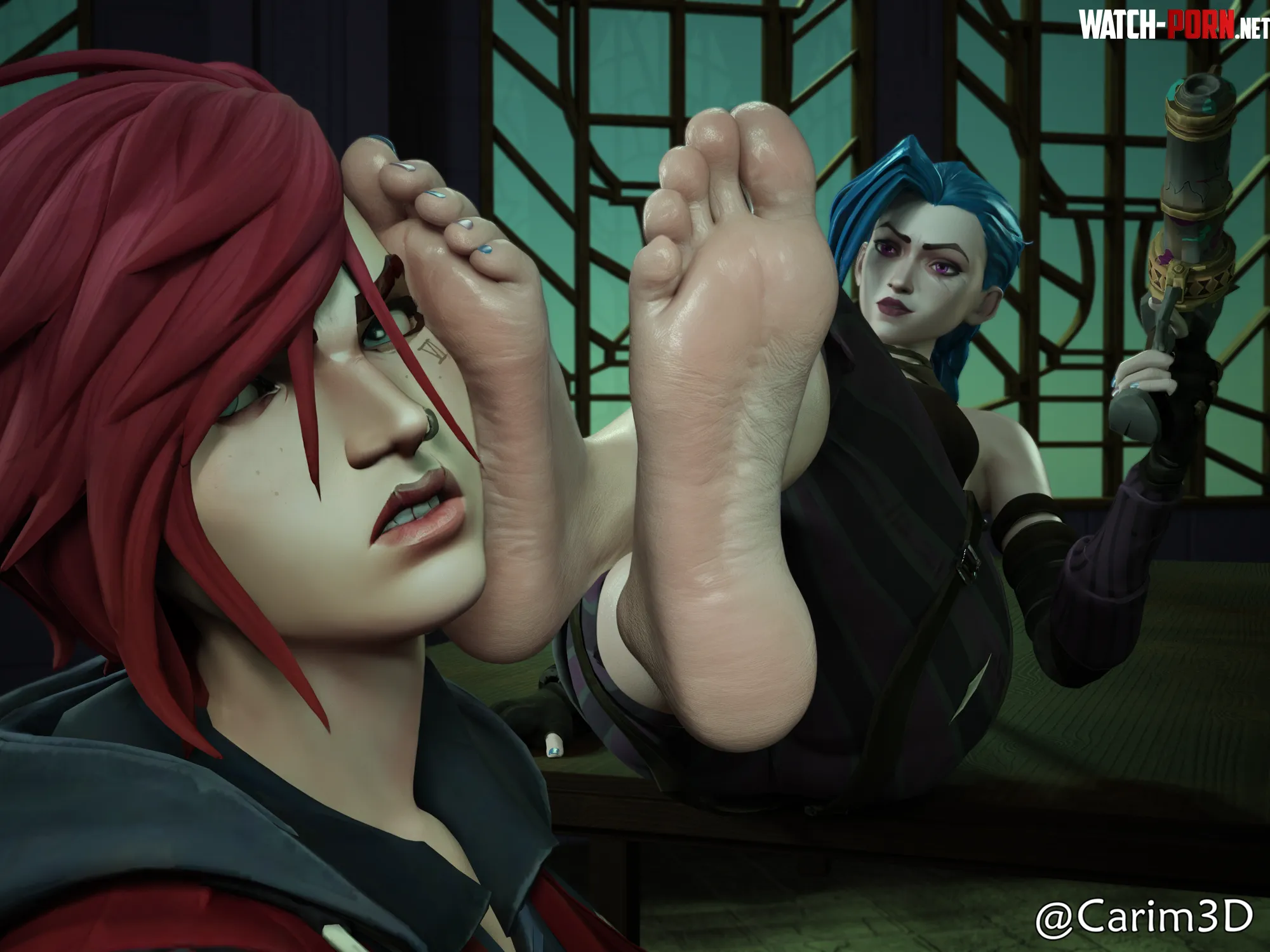 Little Sister Wants Some Foot worship (Carim3D)[Arcane] by Black_Wisher
