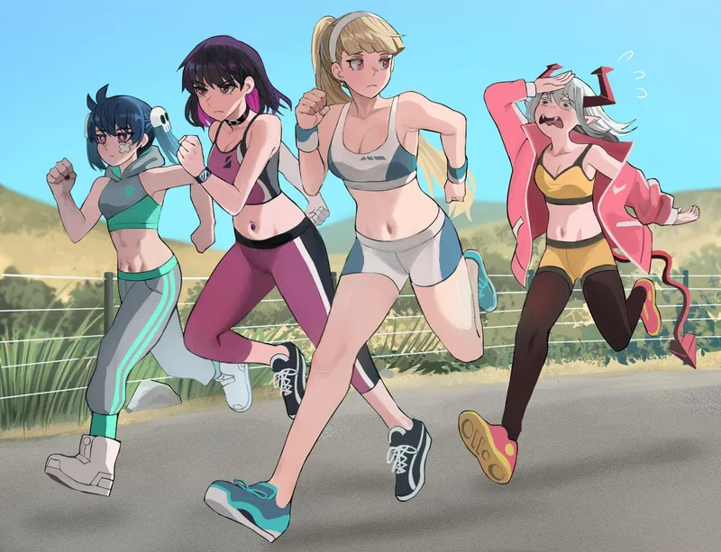 Thumbnail Jogger Girls [Original] by A_MASSIVE_PERVERT