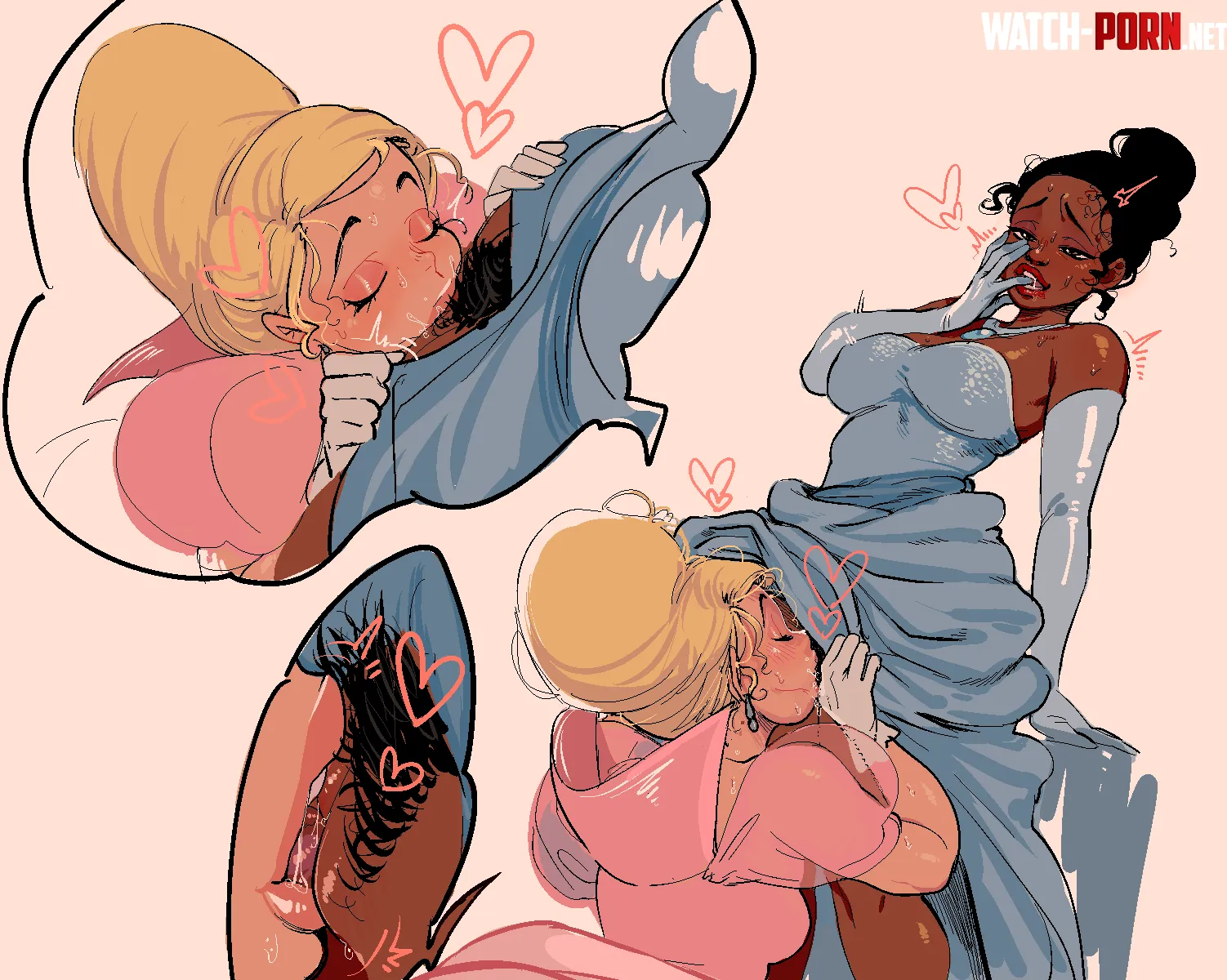 Charlotte la bouff and Tiana alone time [apteraclytia] (the princess and the frog) by VelvetVenturesX