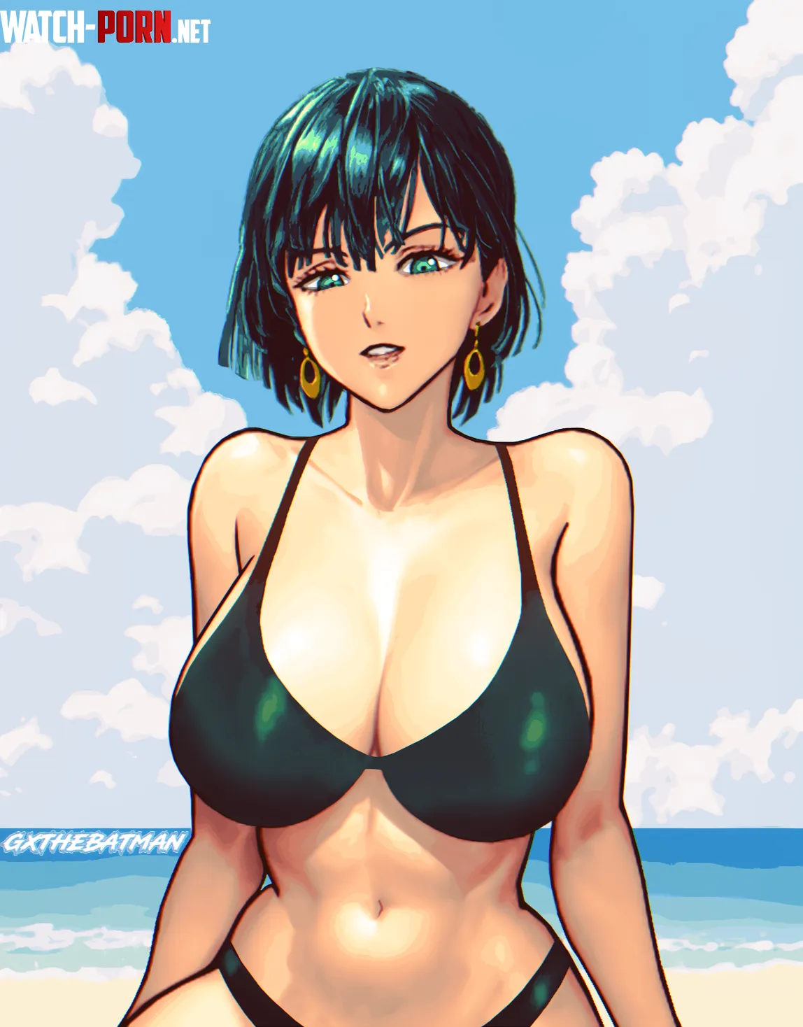 Fubuki at the beach [One Punch Man] by GxTheBatmanYouTube