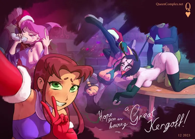 Thumbnail Raven, Starfire, and Jinx Together: Illustration by QueenComplex