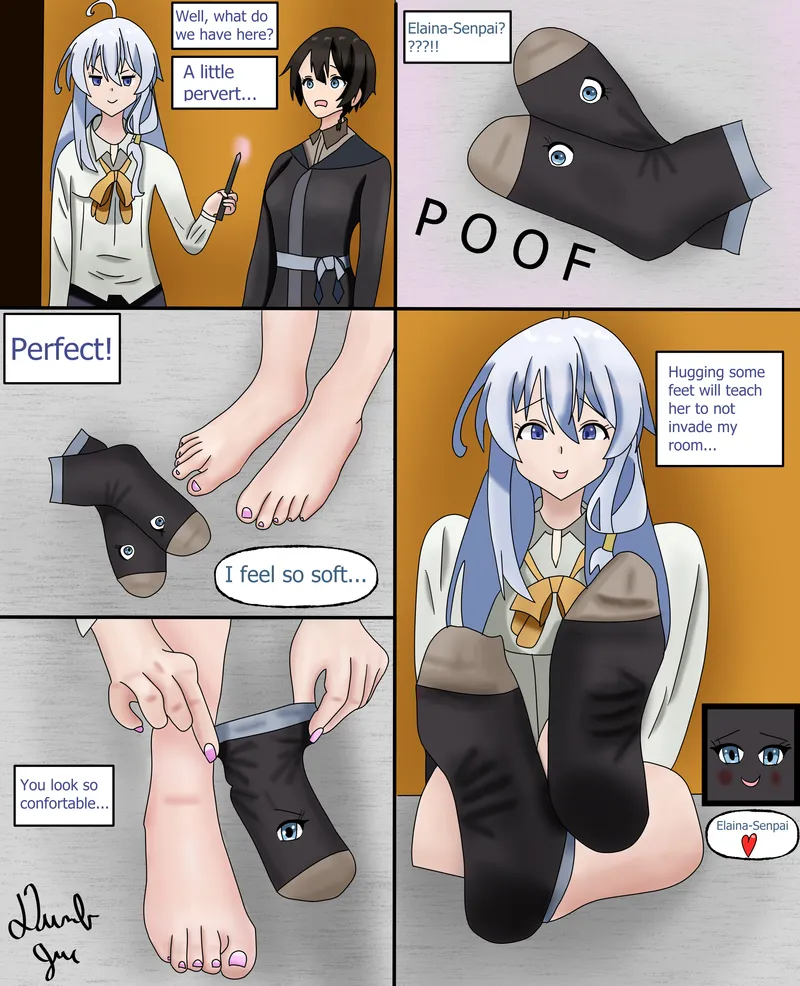 Thumbnail Unique Transformation: Becoming Elaina-Senpai's Socks | DumbJuc