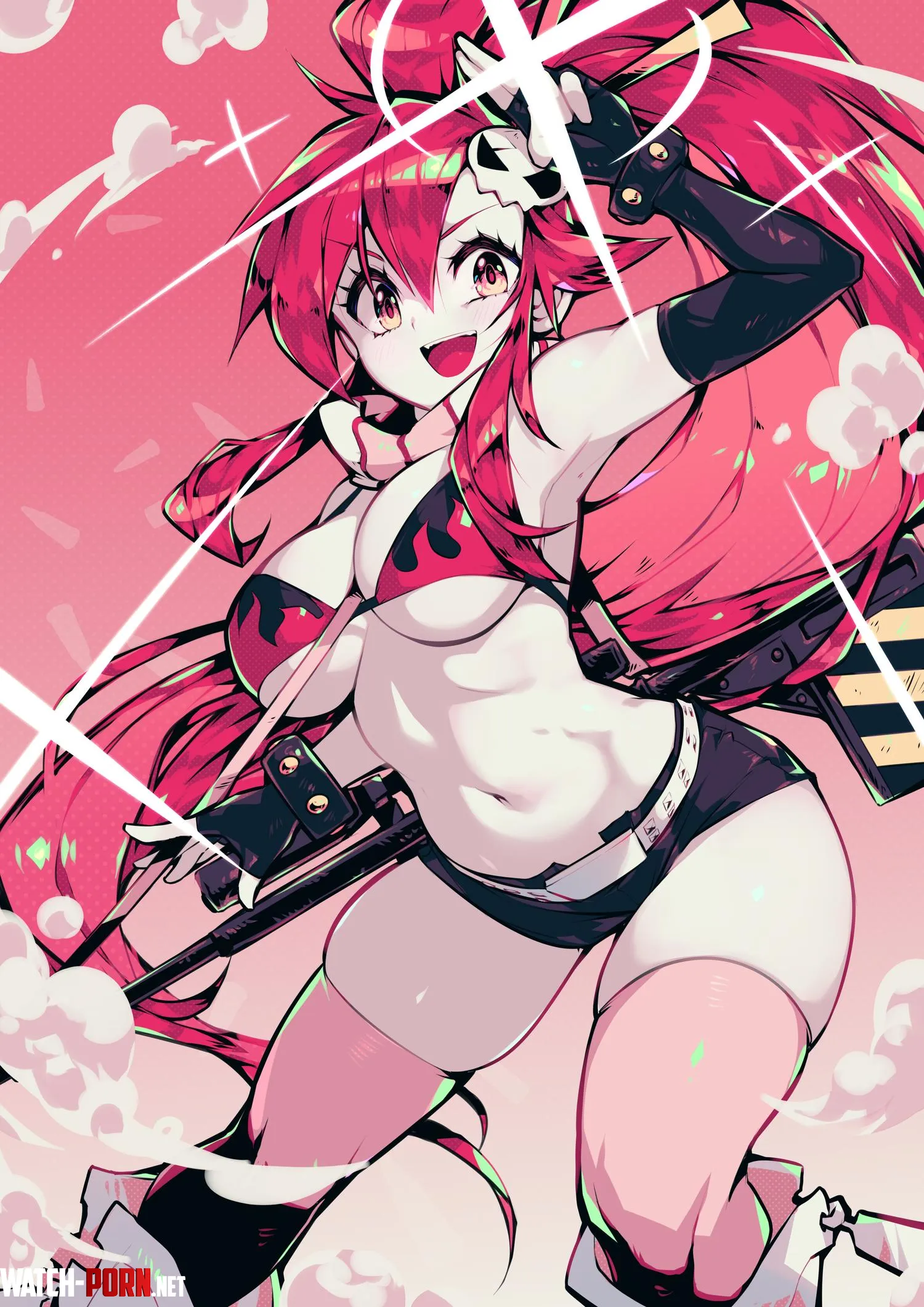 Yoko's tomboy boobs [Gurren Lagann] by LafterMastr
