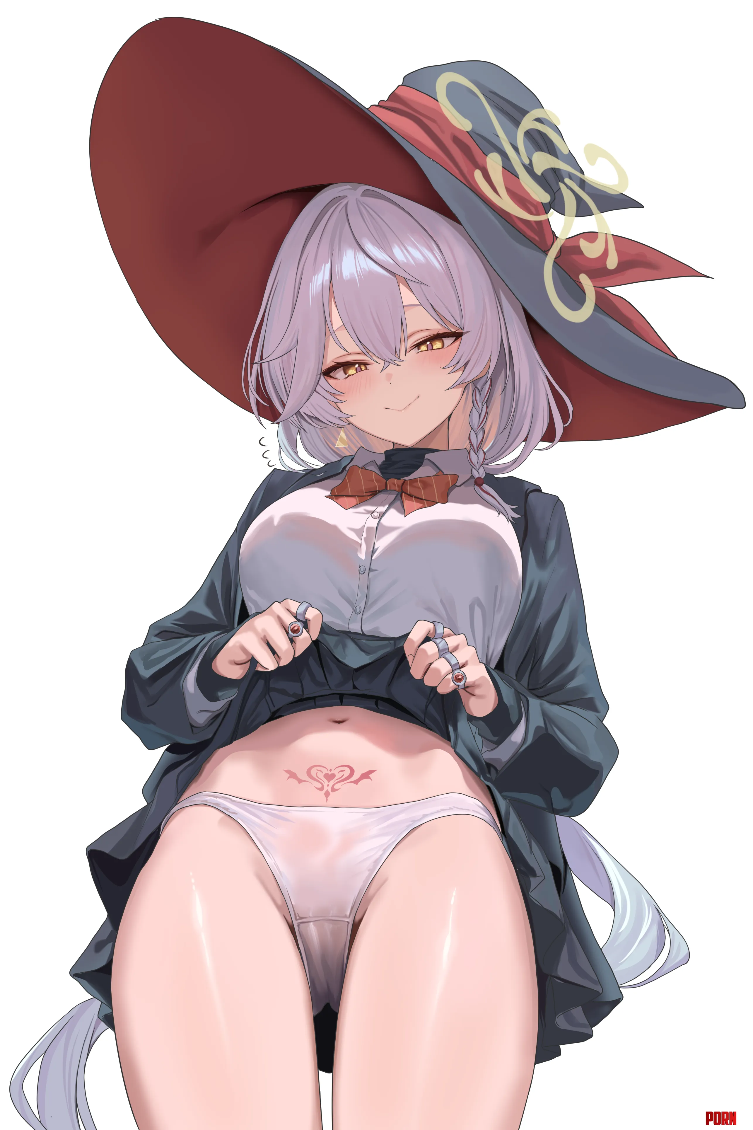 Eri showing the panties she wears [Blue Archive] by marxsander2016