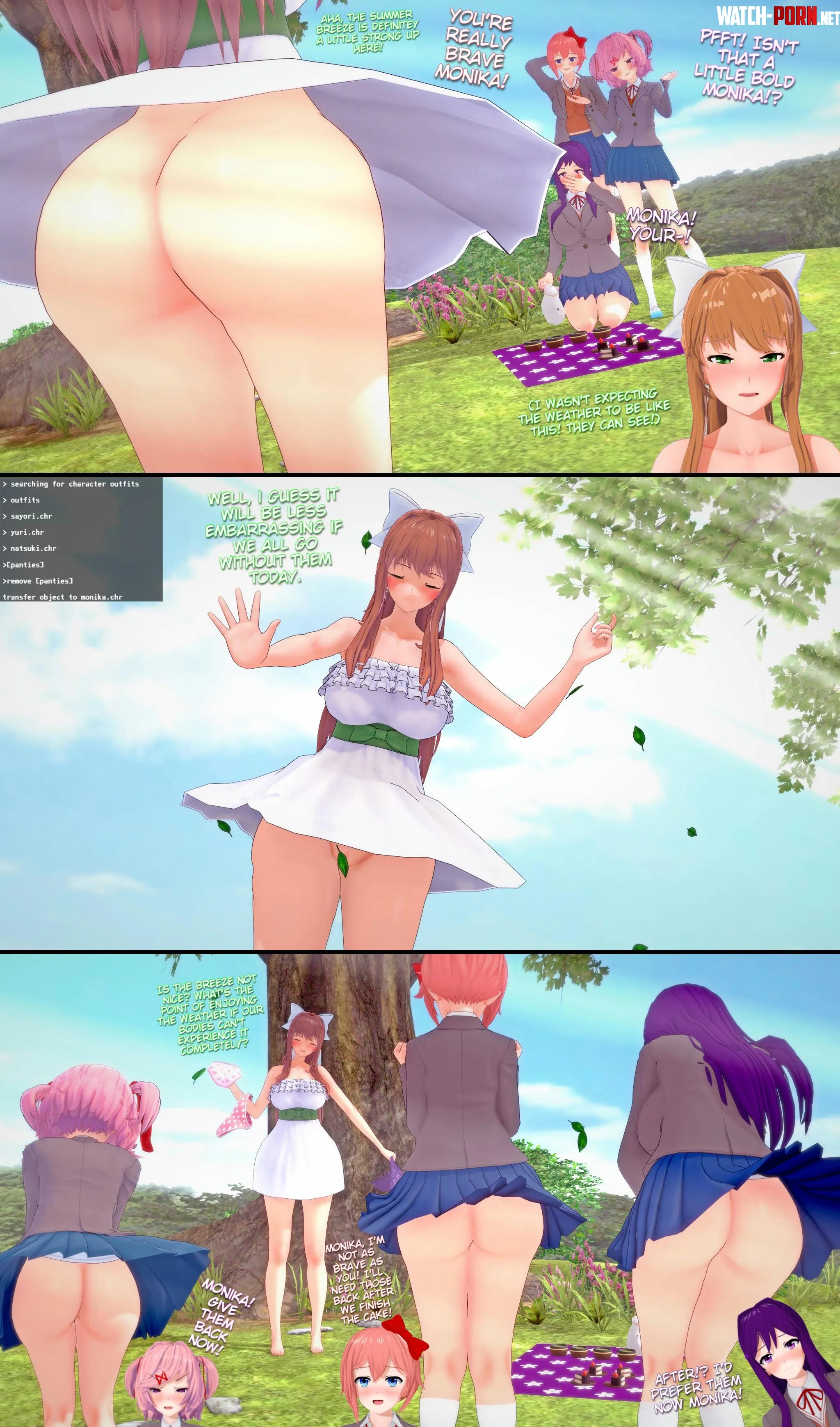 Monika helps the rest of the Dokis connect with nature (Koisuki) by abrugnsbtky