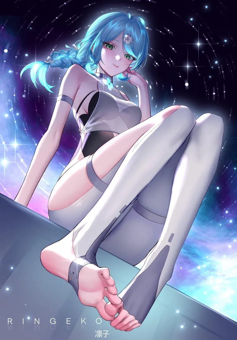 Thumbnail Seed from below (Ringeko / ringeko_tan) [Zenless Zone Zero] by elegantloveglimmer
