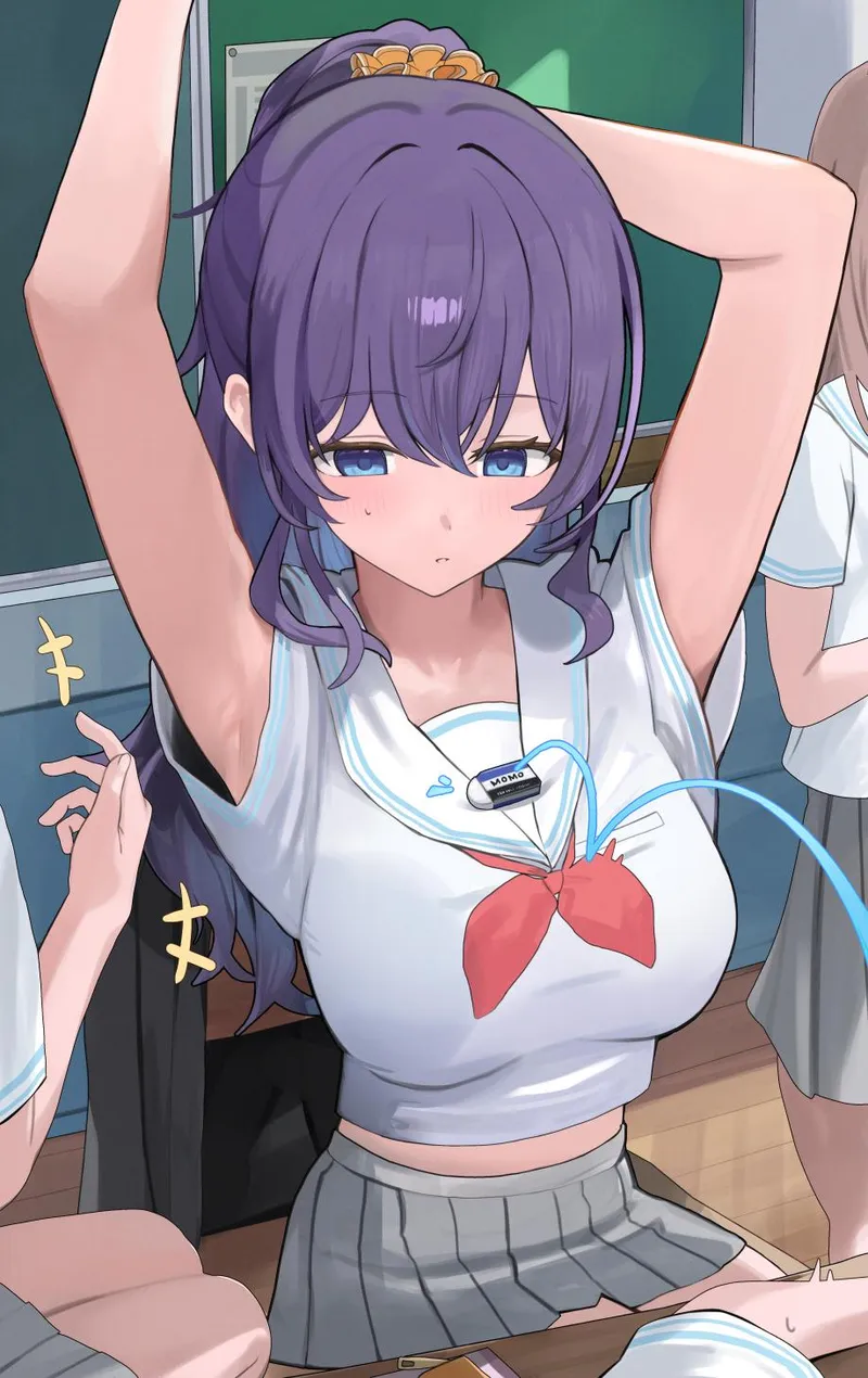 Thumbnail Tying Ponytail - A Unique Perspective on Anime Armpits