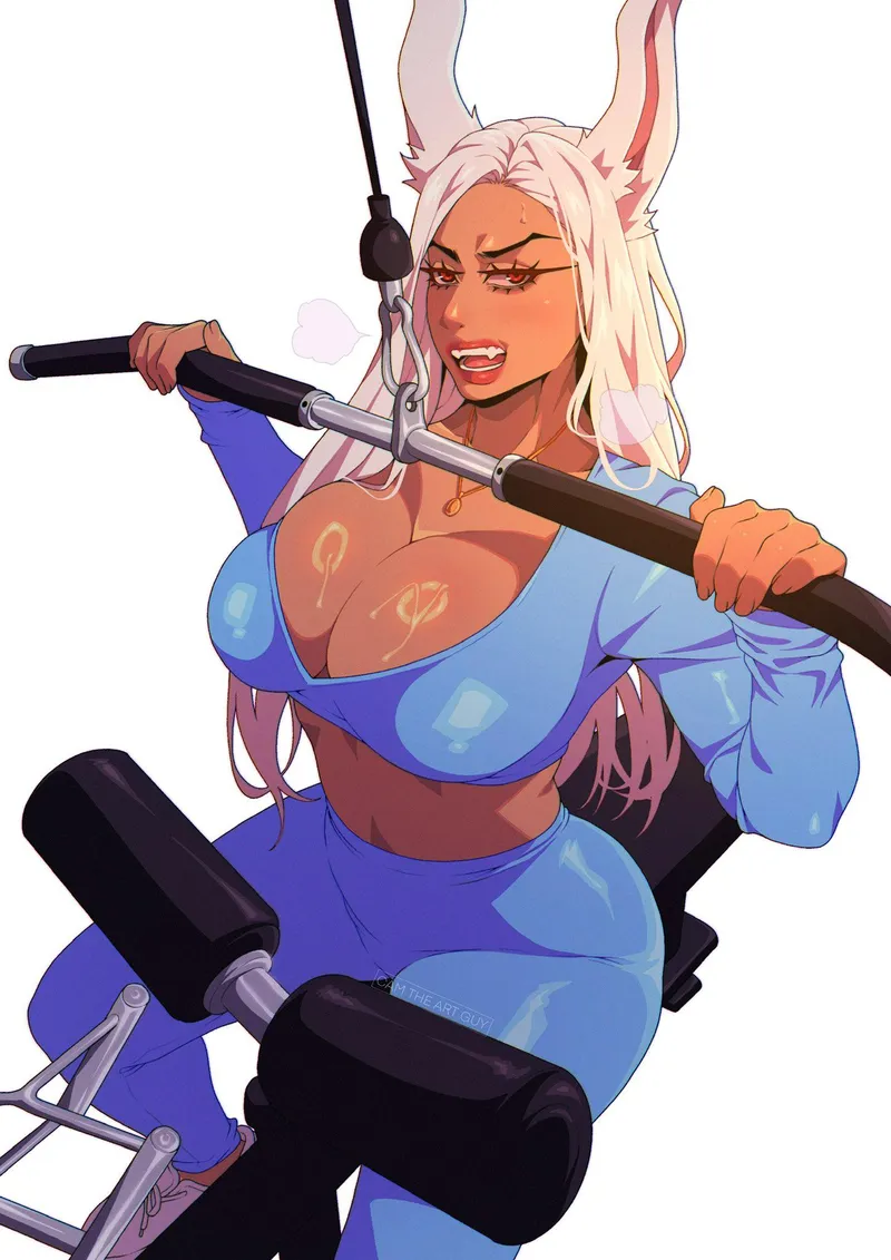 Thumbnail Rumi Usagiyama Working Out (camtheartguy) [My Hero Academia] by xxxwUwUwxxx
