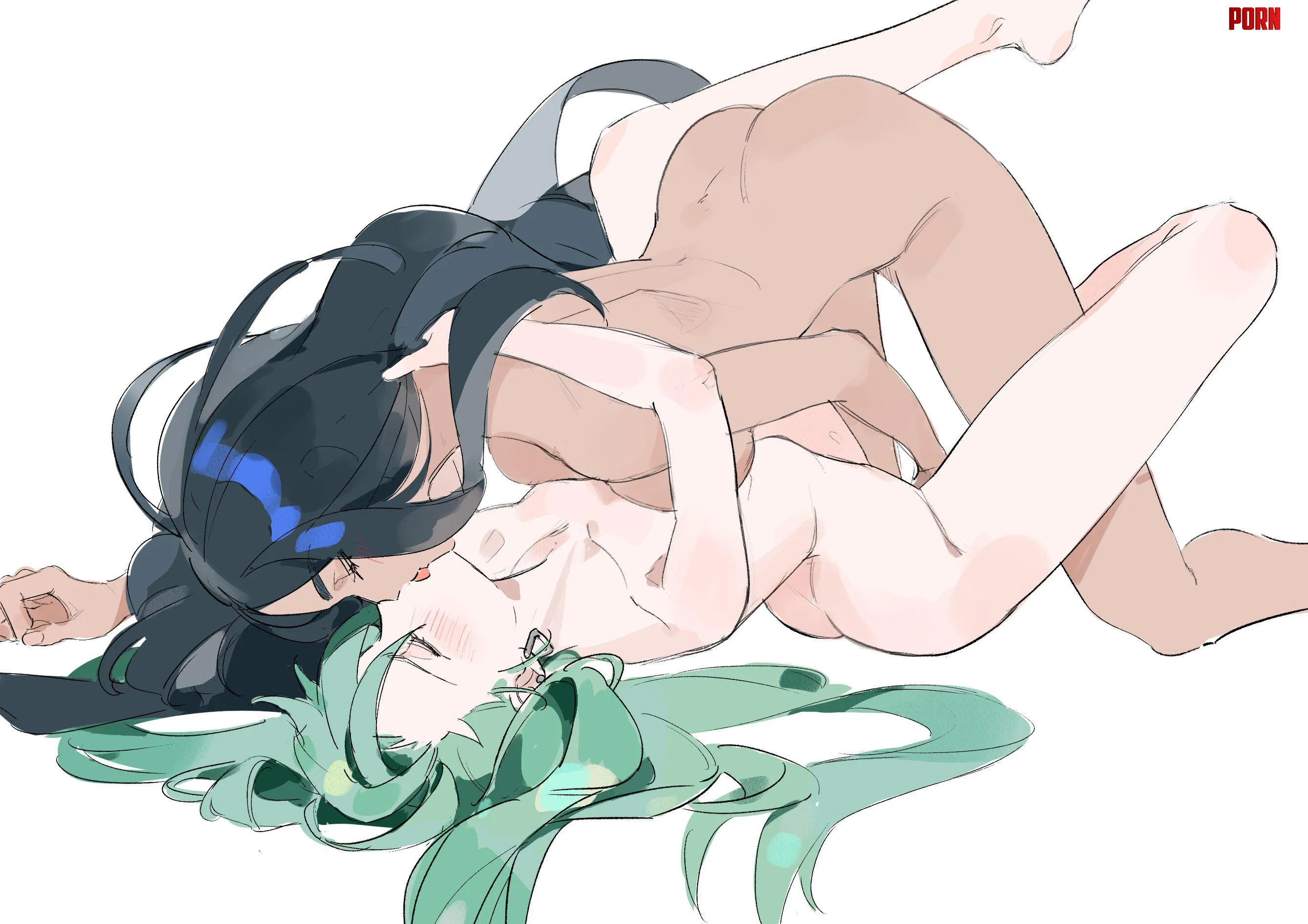 Geeta kisses Rika while fingering her (mmio0m72) [Pokemon] by HentaiDepartment