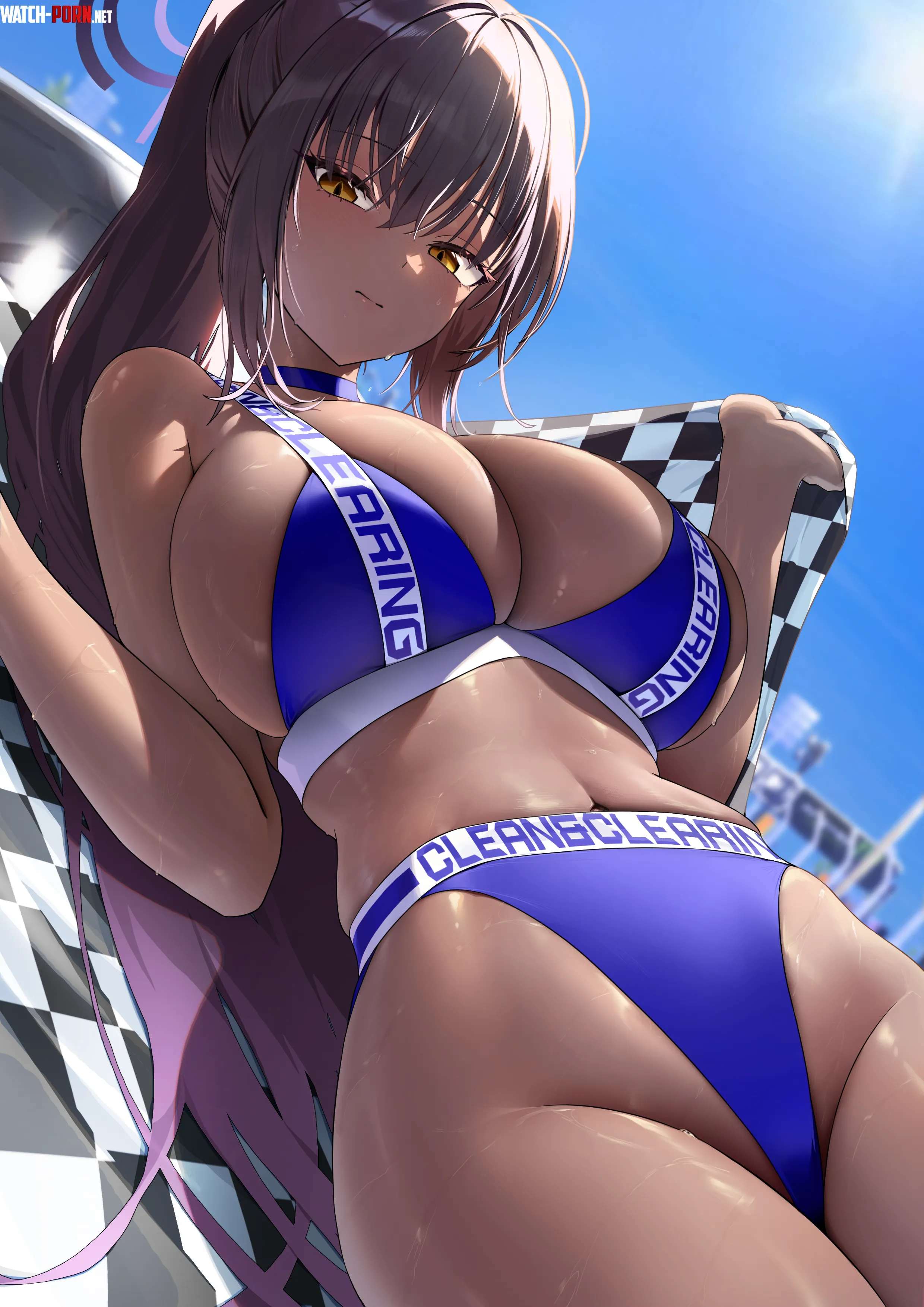 Race Queen Karin (chochomi) [Blue Archive] by llamanatee