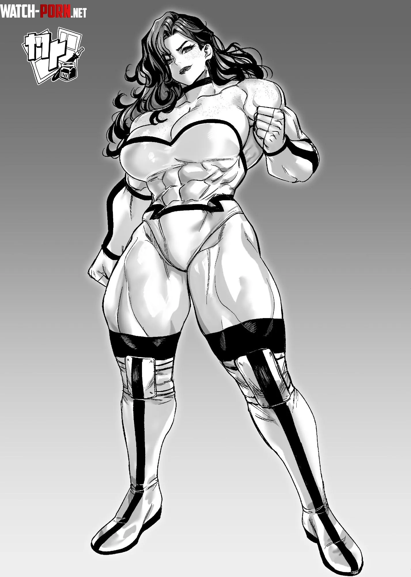 Female Wrestler [The Manga Professor] by TheTMoneyMan
