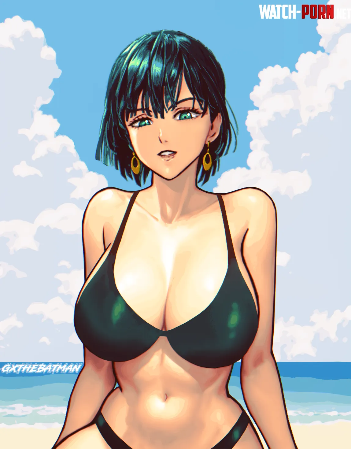 Fubuki at the beach [One Punch Man] by GxTheBatmanYouTube