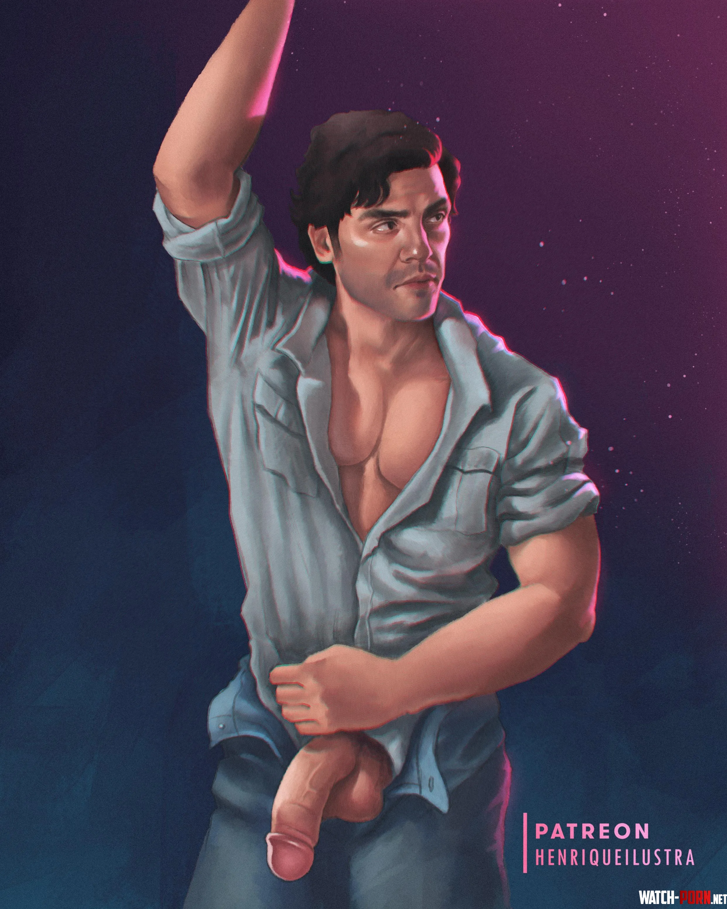 Poe Dameron's nice cock (Henriqueilustra) by EternalSnow05