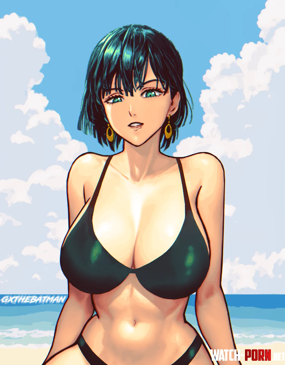 Fubuki at the beach [One Punch Man] by GxTheBatmanYouTube
