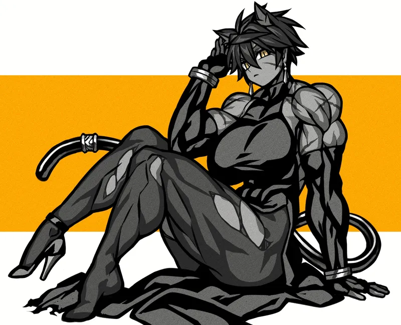 Thumbnail Black Cat Art by TheTMoneyMan