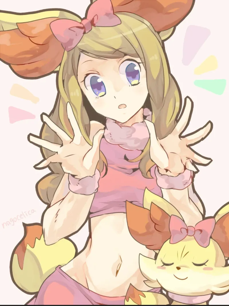 Thumbnail Fennekin Serena [Pokemon XY] by Asleep_Discount_2772