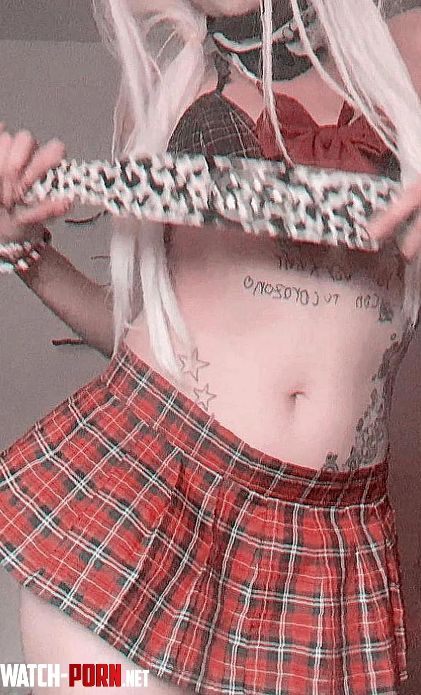 my tiny lil school girl croptop by AwkwardIndependent78