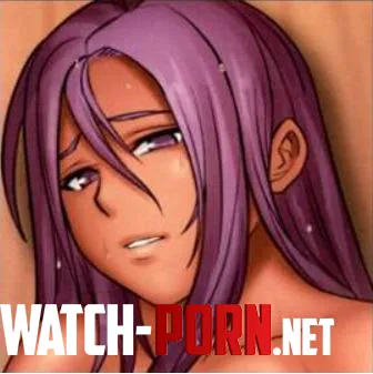 LF Color Source: 1girl, purple hair, purple eyes, dark skin, sweat by xidoization