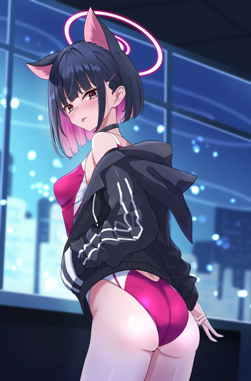 Thumbnail Kazusa [Blue Archive] Swimsuit Hentai by McKnight94