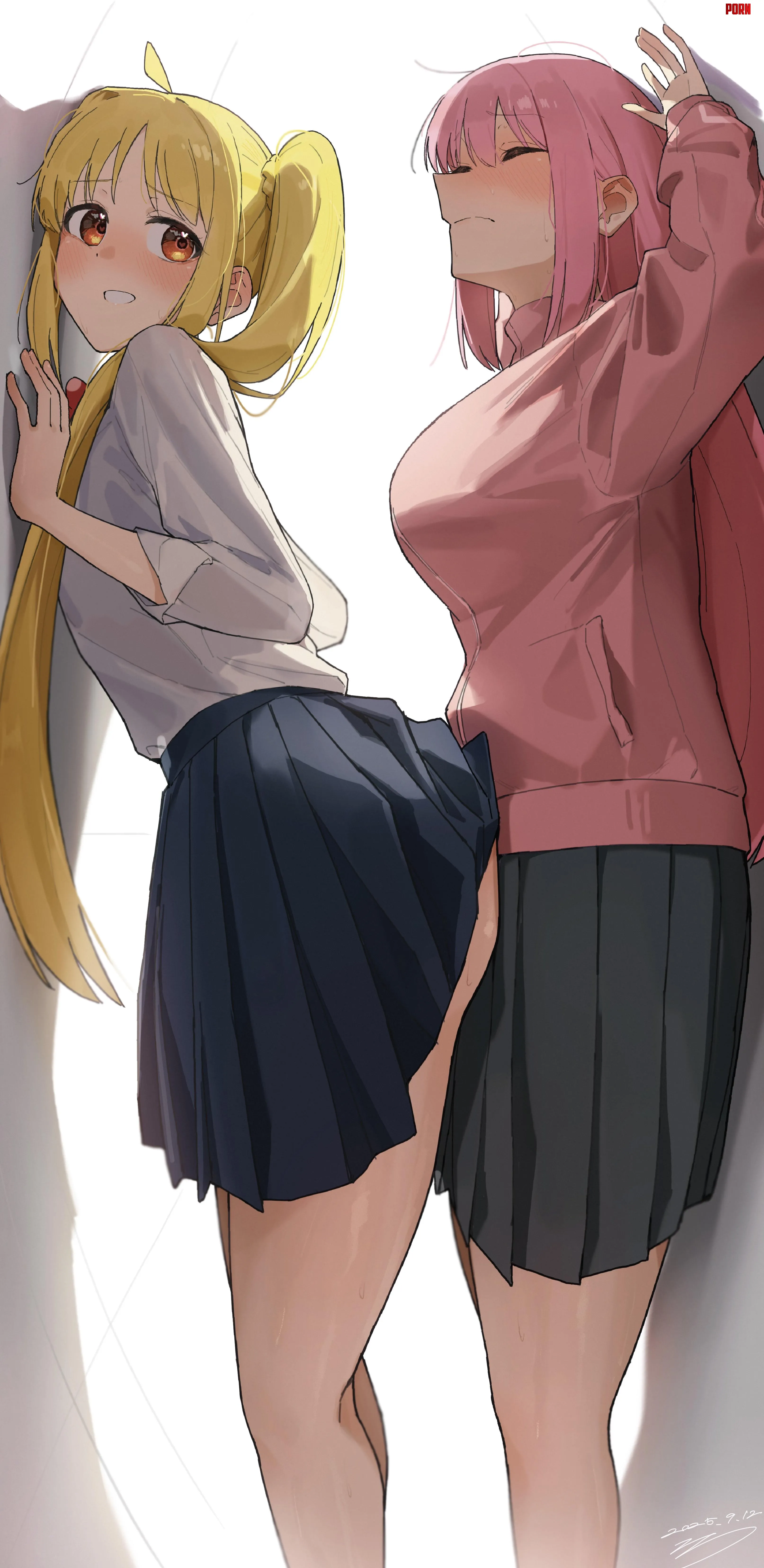 Tight squeeze (seisyuntarotto) [Bocchi the Rock] by MillionHypotheses
