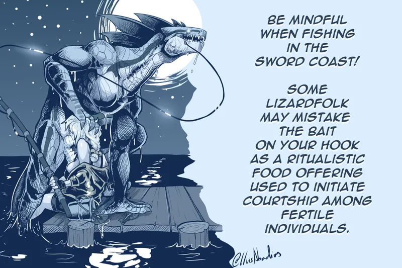 Thumbnail Fishing Frenzy: A 'Dungeons and Dragons' PSA by Da_Darius