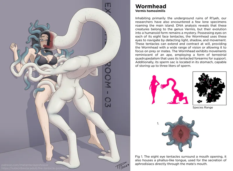 Thumbnail TheTentacleProfessor's Ashley Meets a New Intriguing Specimen! | HentaiBeast
