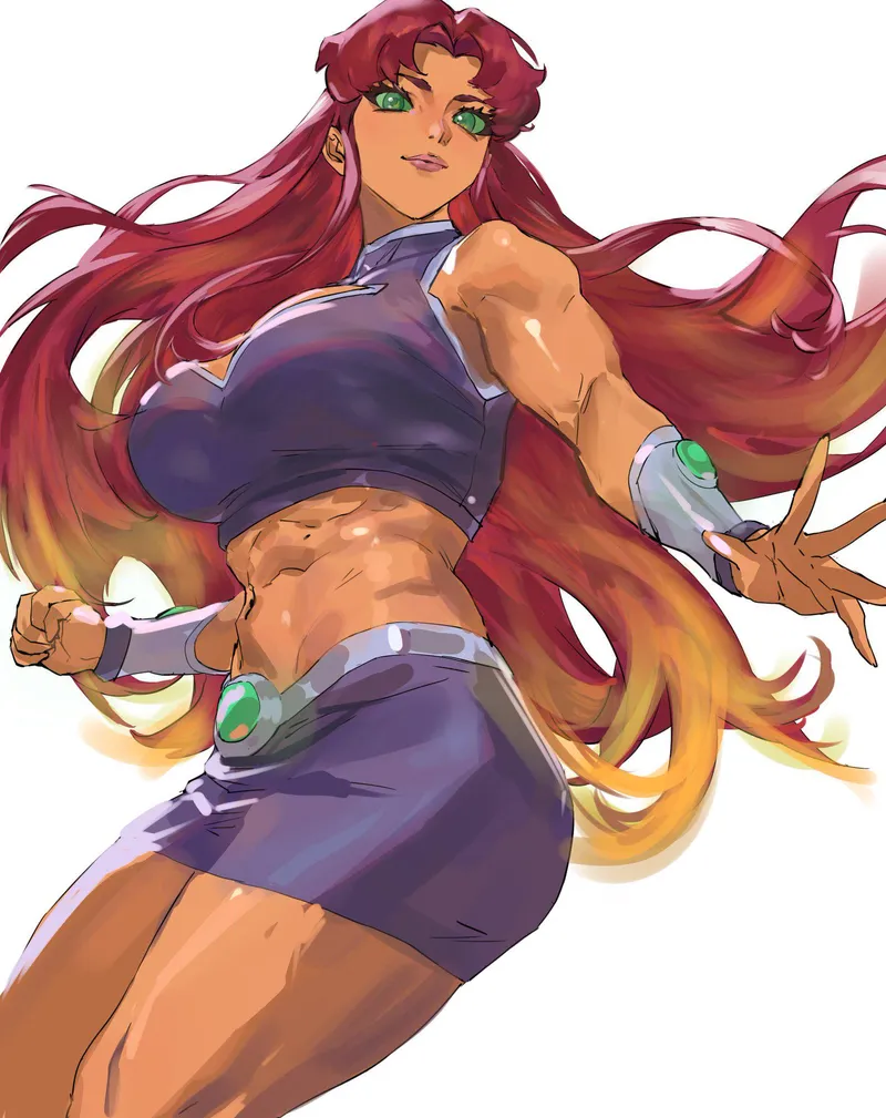 Thumbnail NautyNautilus Presents Starfire from Teen Titans-DC in Thighdeology