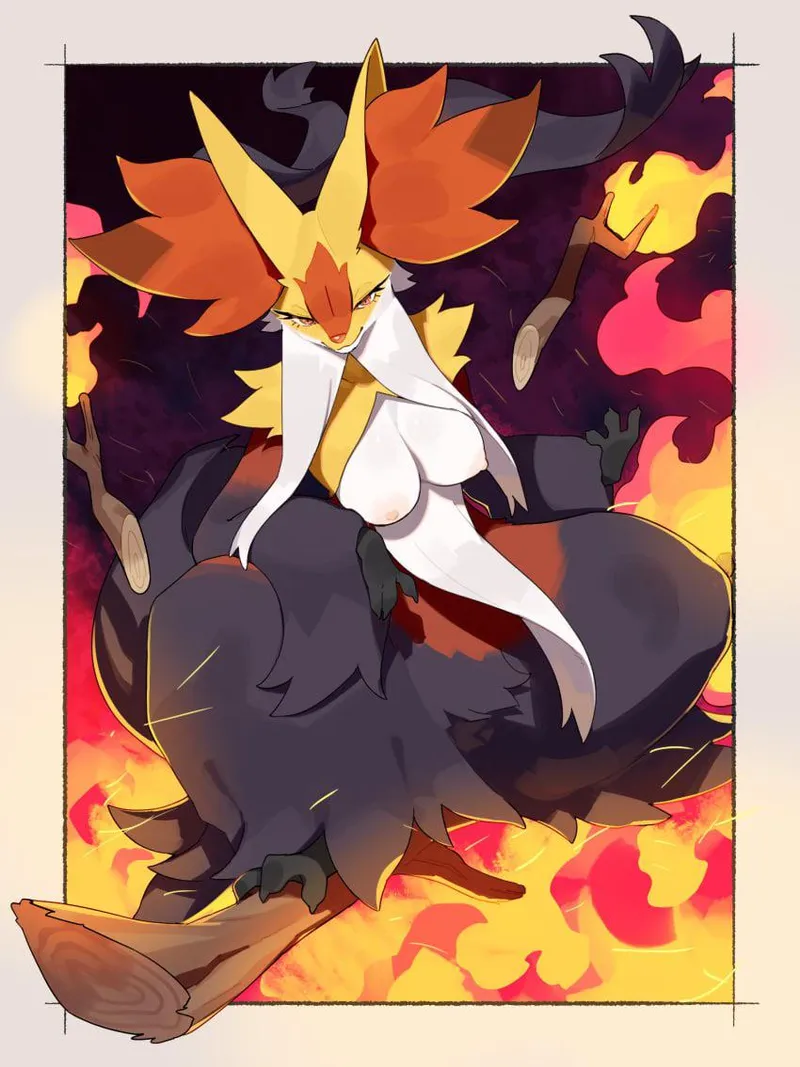 Thumbnail Mega Delphox Delights by Konradleijon | A PokePorn Fantasy