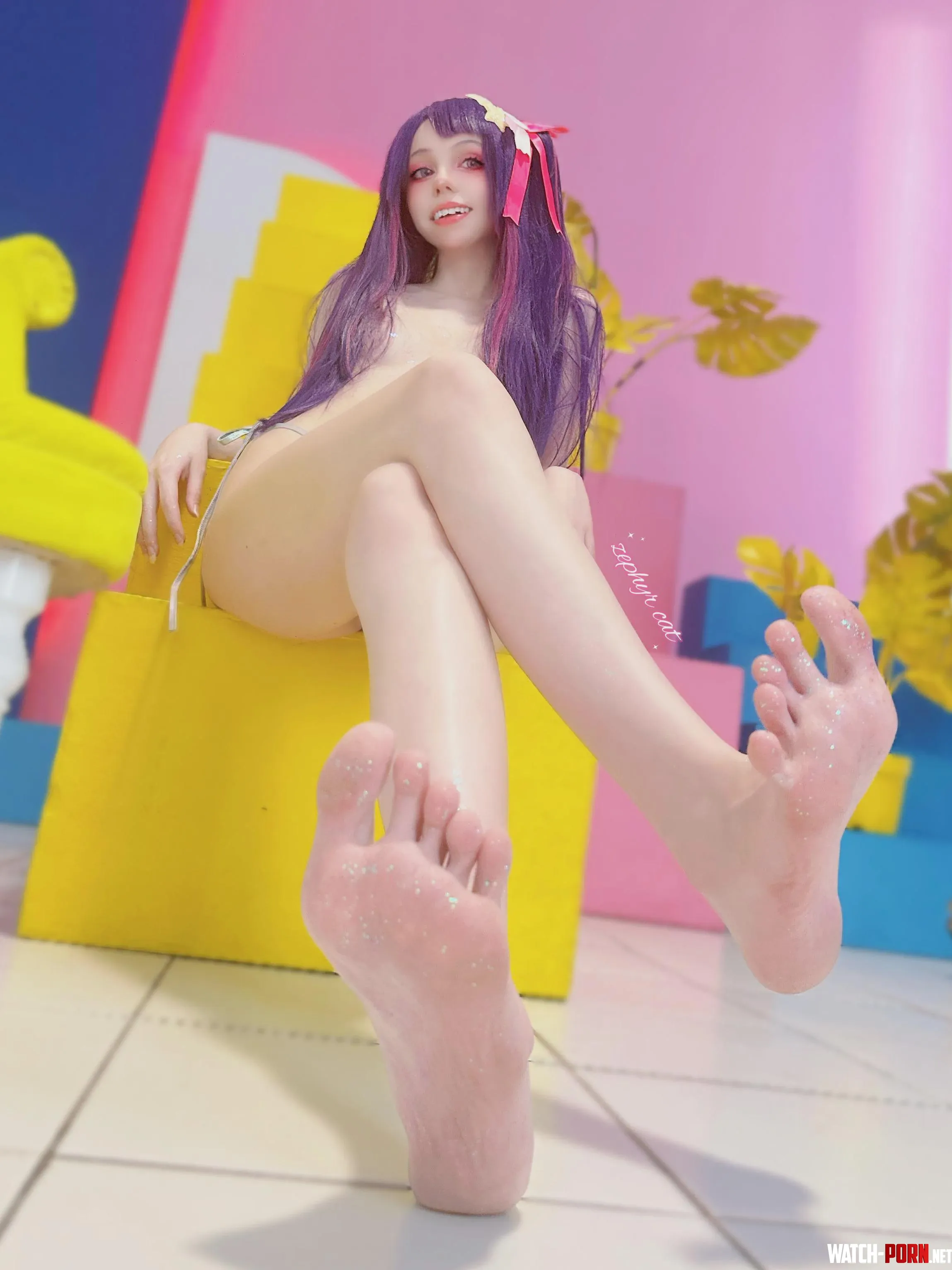 Would u lick Ai Hoshino's sparkle feet? ♡ [Oshi no Ko] (Zephyr Cat) by Zephyr__Cat