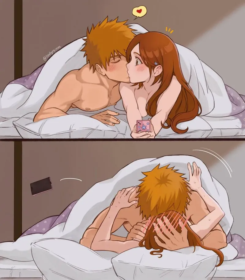 Thumbnail A Romantic Moment Unveiled in Bleach Hentai by Trebuchet_Mayhem