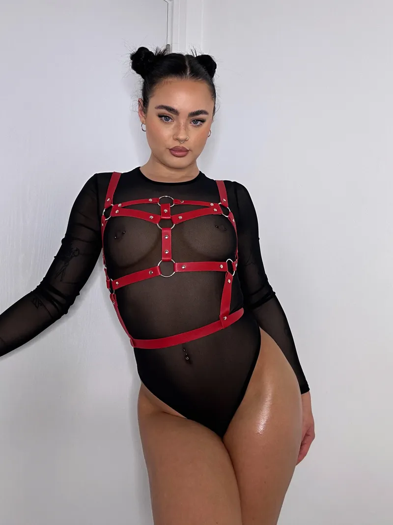 Thumbnail Sheer Sensation: Unveiling Sheer Bodysuit Elegance