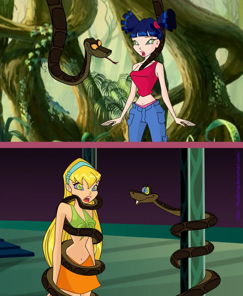 Thumbnail Kaa's Dilemma with Winx Club Girls: A HypnoHentai Scenario | jellydrive