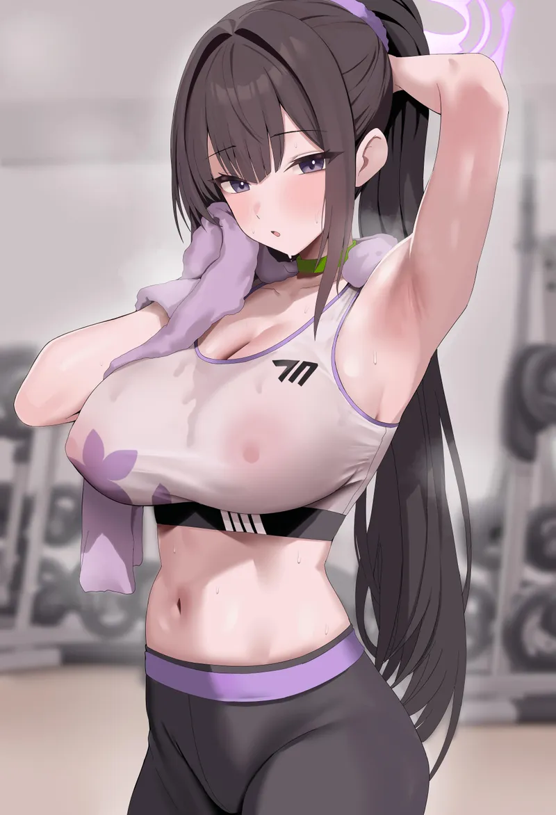 Thumbnail Witness Sumire Wiping Her Sweat - A Fascinating Scenario by StellarStunning