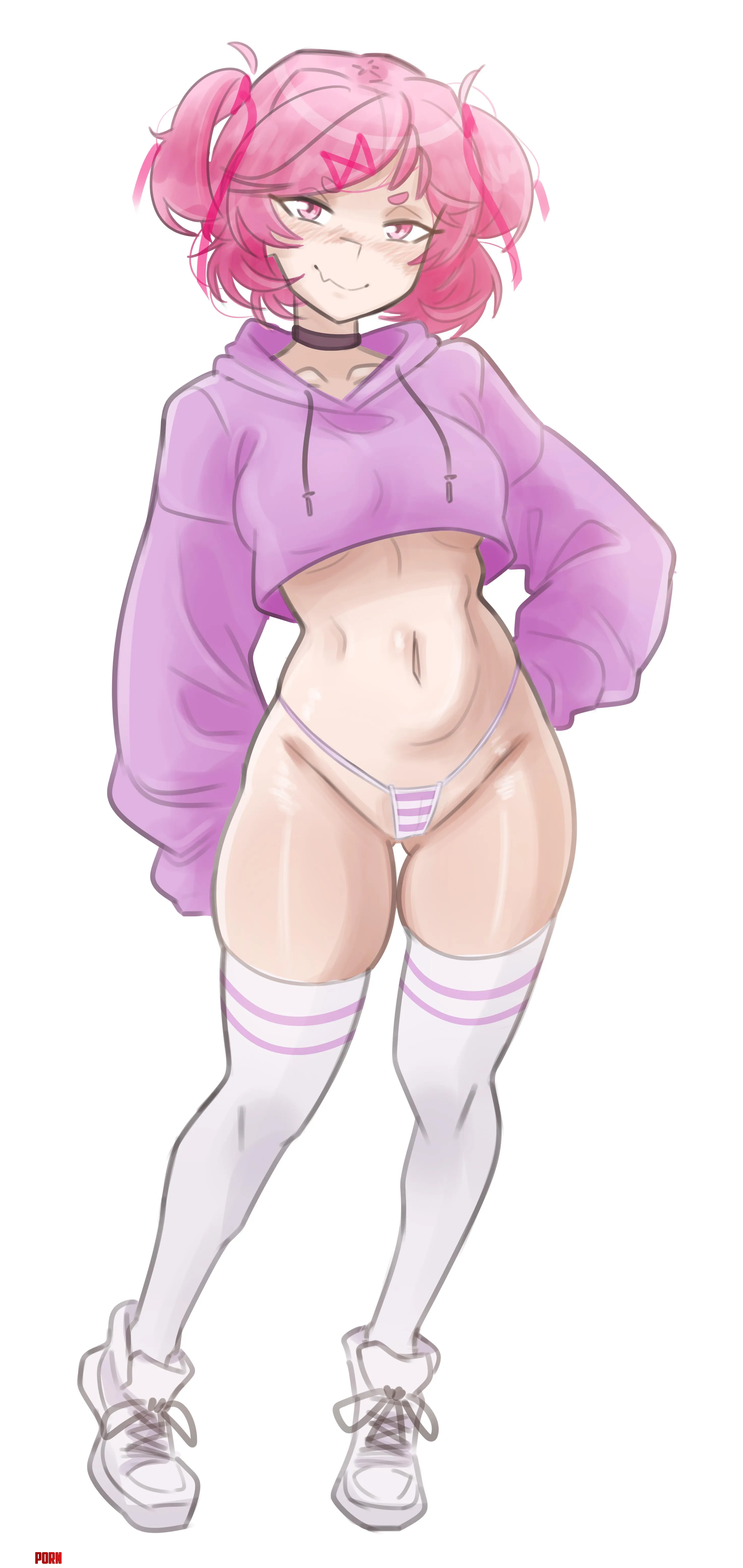 Natsuki cropped hoodie [emiillb] by Ok_Path_8969