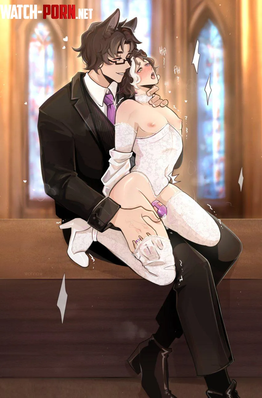 W...wait no! My family can see, dont take off my dress! Babe, I'm begging, wait until.... ahhhh.... yes my love... I do (wanwan nsfw) by Nodicklikegirldicks