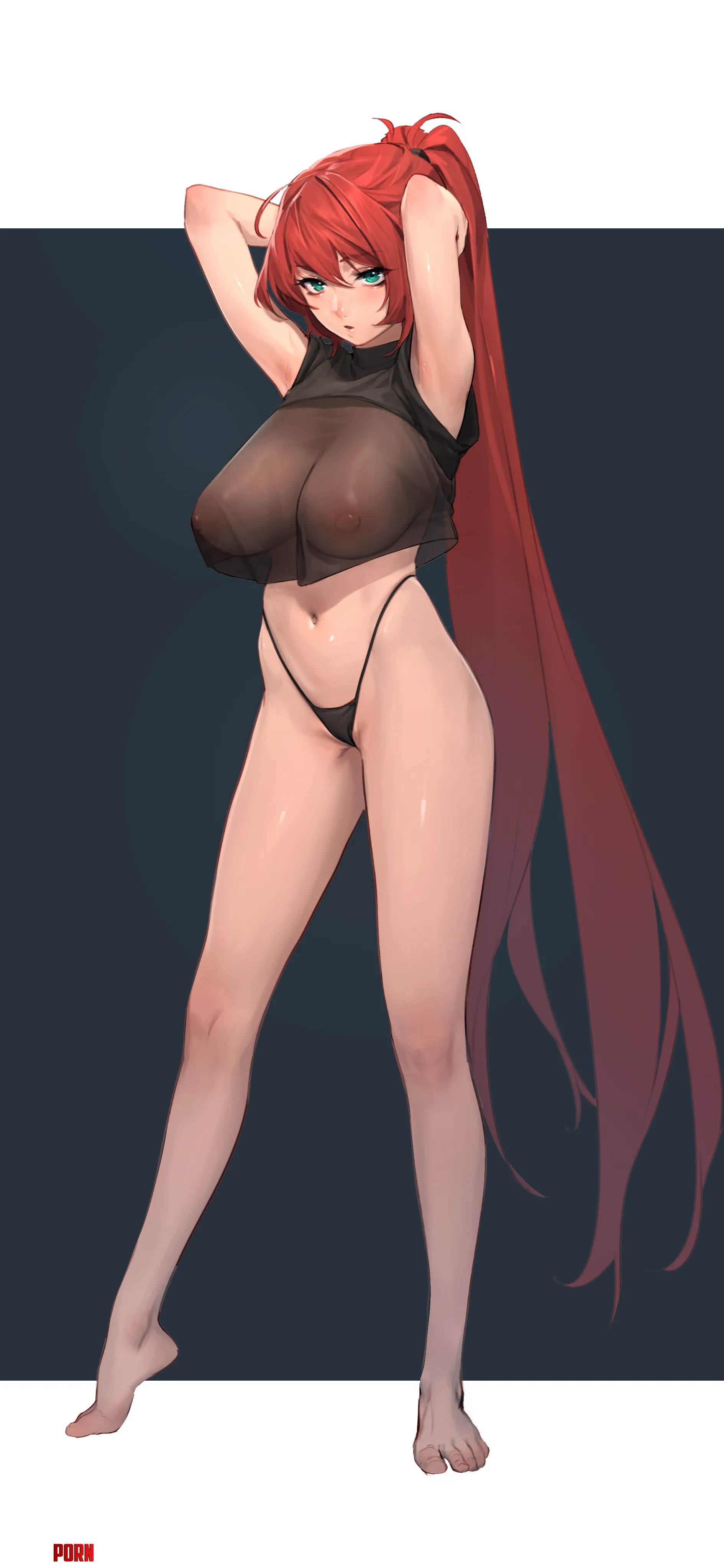 Red haired beauty by NautyNautilus