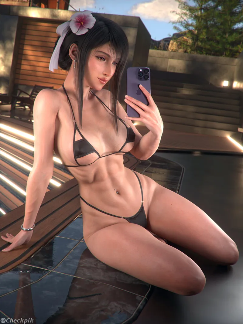 Thumbnail EroMestre Illustrates Tifa (Checkpik) in the Fitdrawngirls category